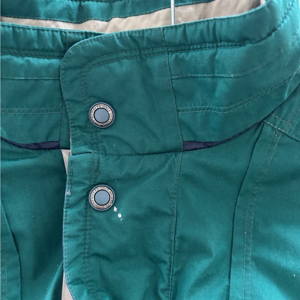 Members Only Green Jacket Mens Vintage Heavy Iconic Racer Quilted Lining XXT - Picture 9 of 16